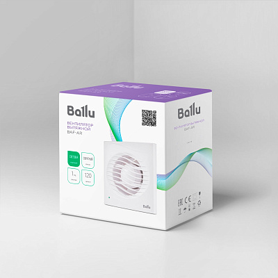Фото Вентилятор вытяжной Ballu BAF-AR 120 V | 32945 - ventilyator_vytyazhnoy_ballu_baf_ar_120_v